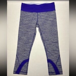 Lululemon Inspire Crop II Wee Are From Space Bruised Berry Capri Legging Size 6